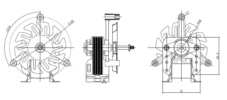 烤箱電機(jī)罩極電機(jī)